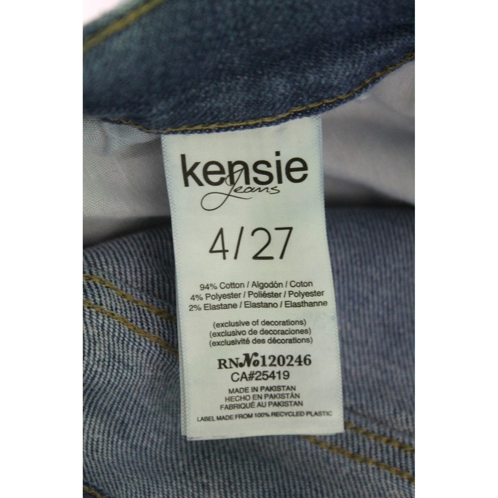 Kensie Jeans Vintage Luxe The Ultimate High Rise Skinny Button Fly Blue 4/27 - Picture 11 of 11